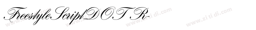 FreestyleScriptDOT R字体转换